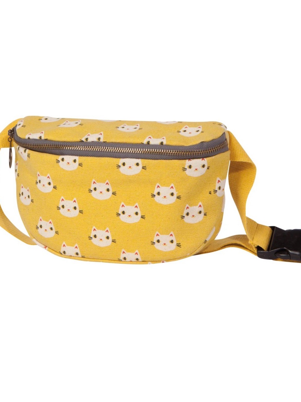 Danica Studio Kids' Mustard Cat Print Hip Bag